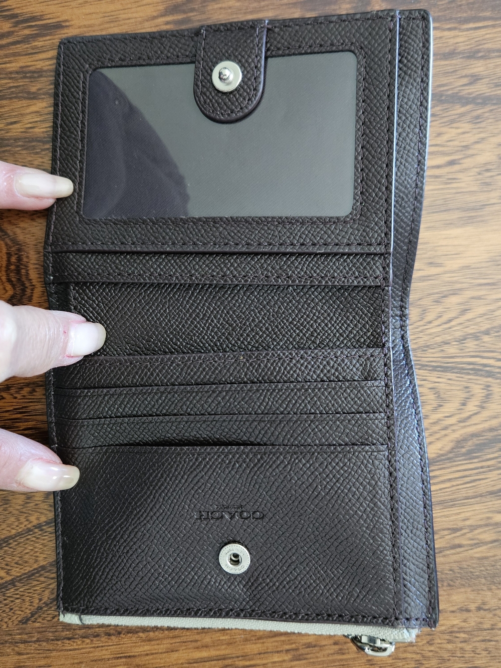 Coach Small Zip Wallet in Pistachio - Picture 5 of 8